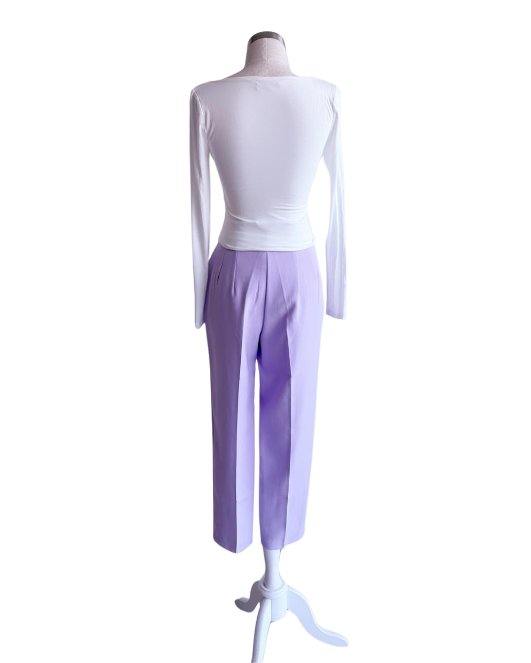 Pantalón tipo pinza de talle alto