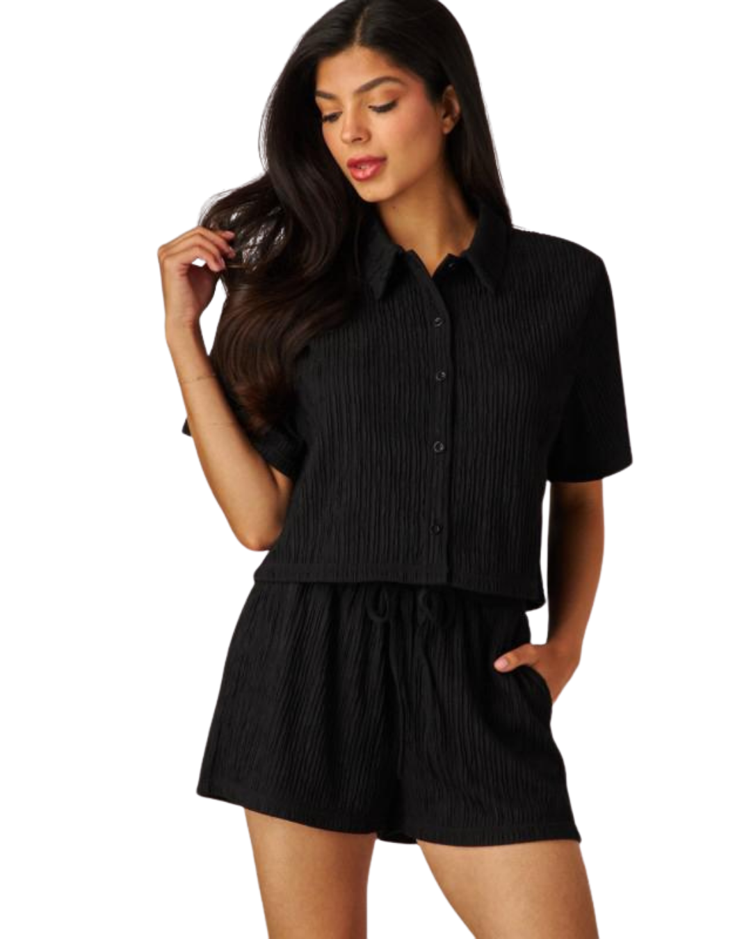 Set casual blusa short