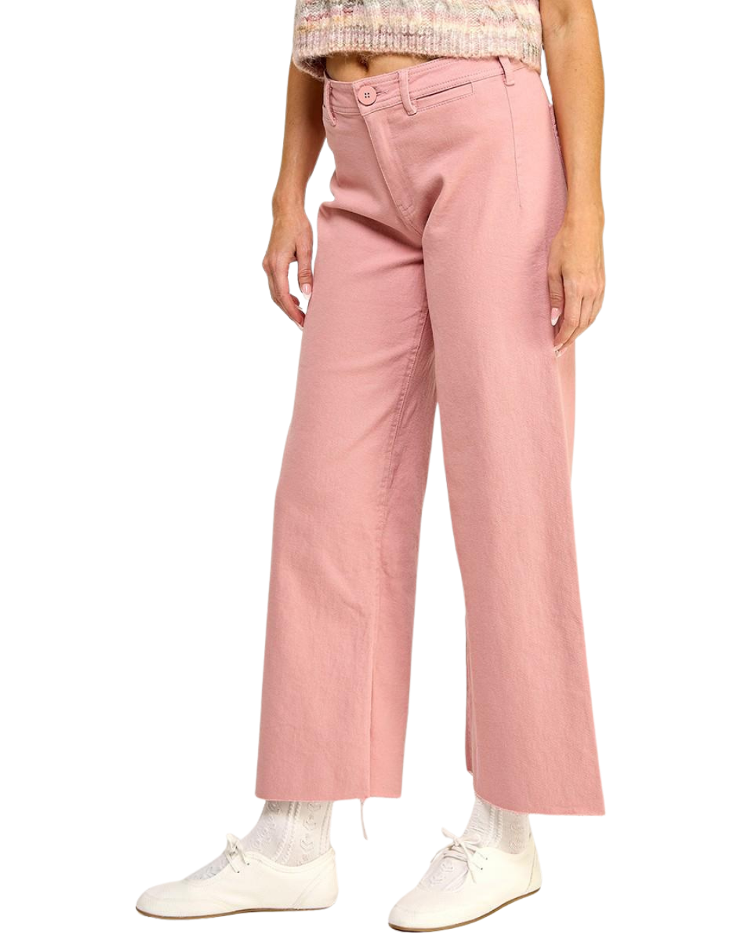Pantalón denim rosa