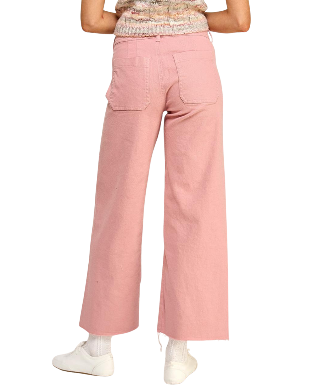 Pantalón denim rosa