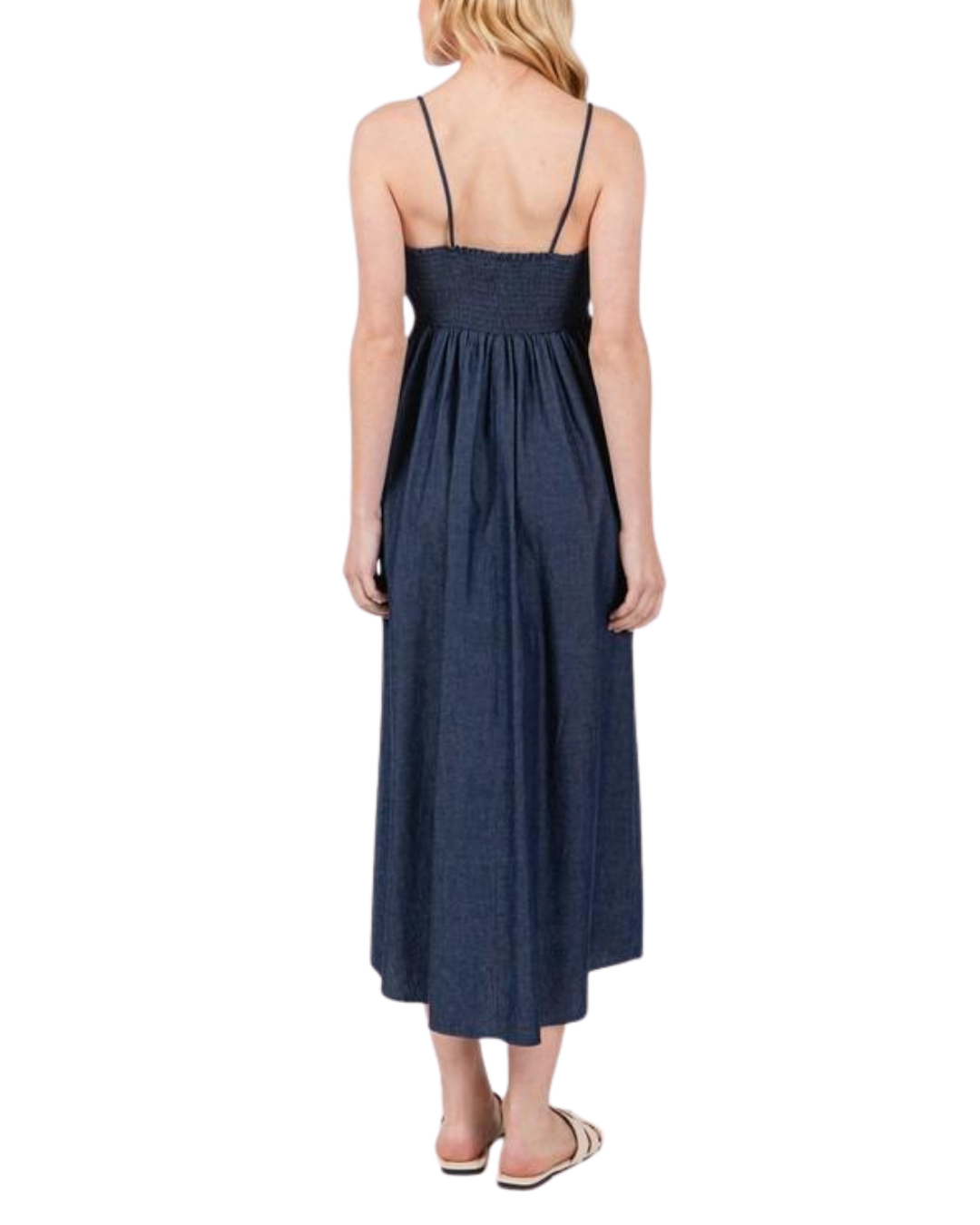Vestido tipo denim tirantes