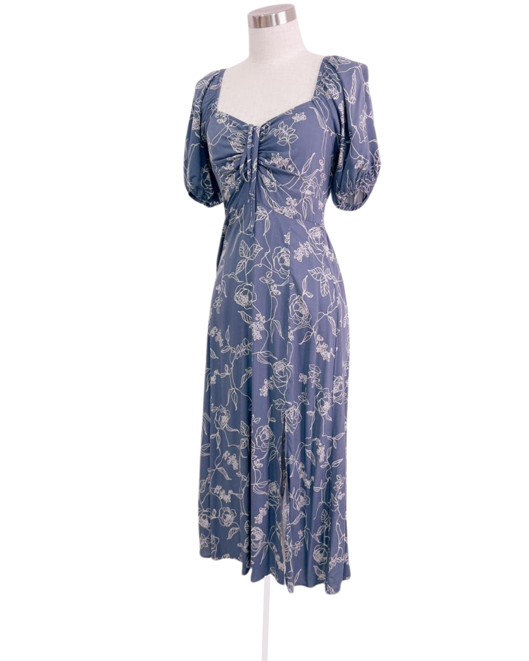 Vestido Floral con repujado