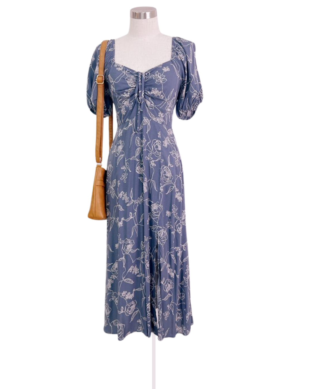 Vestido Floral con repujado