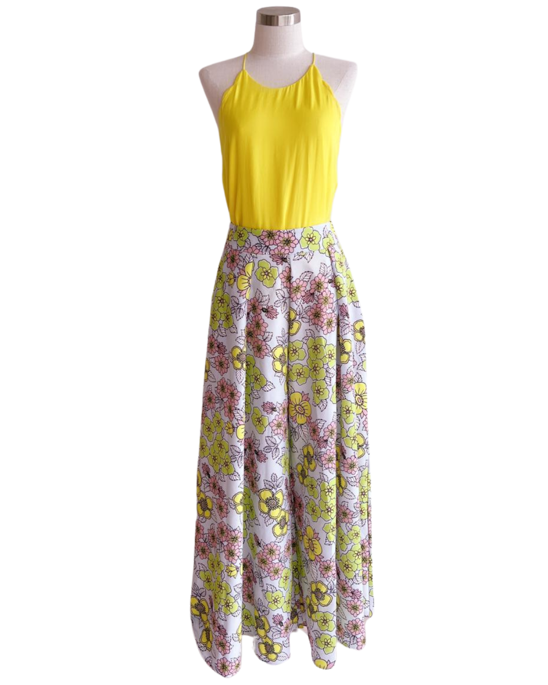 Pallazo Floral con bolsillos laterales