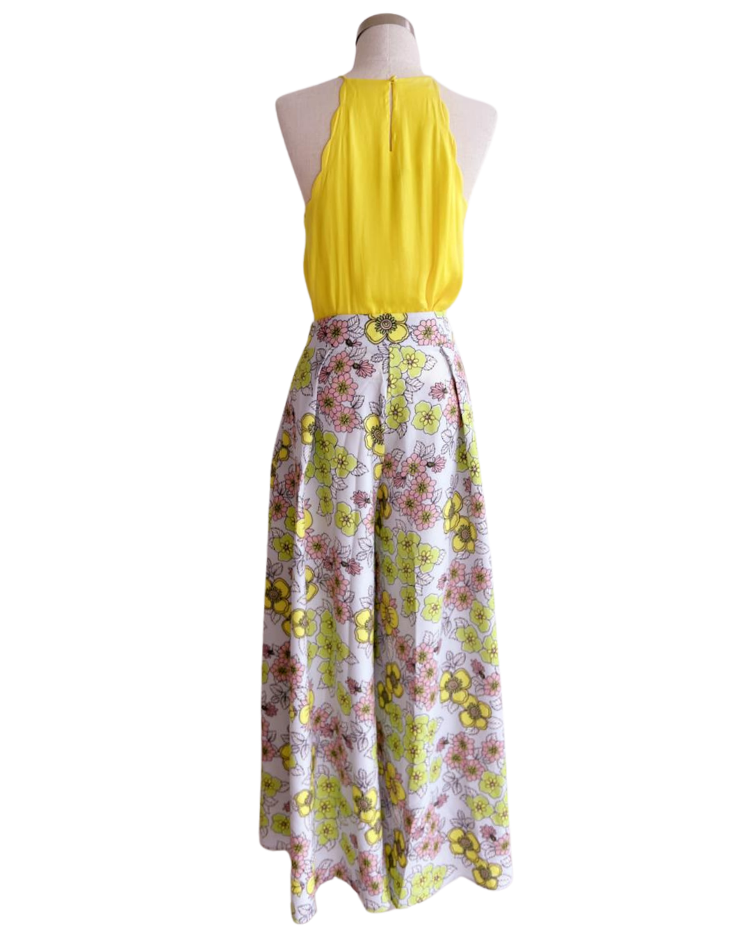 Pallazo Floral con bolsillos laterales