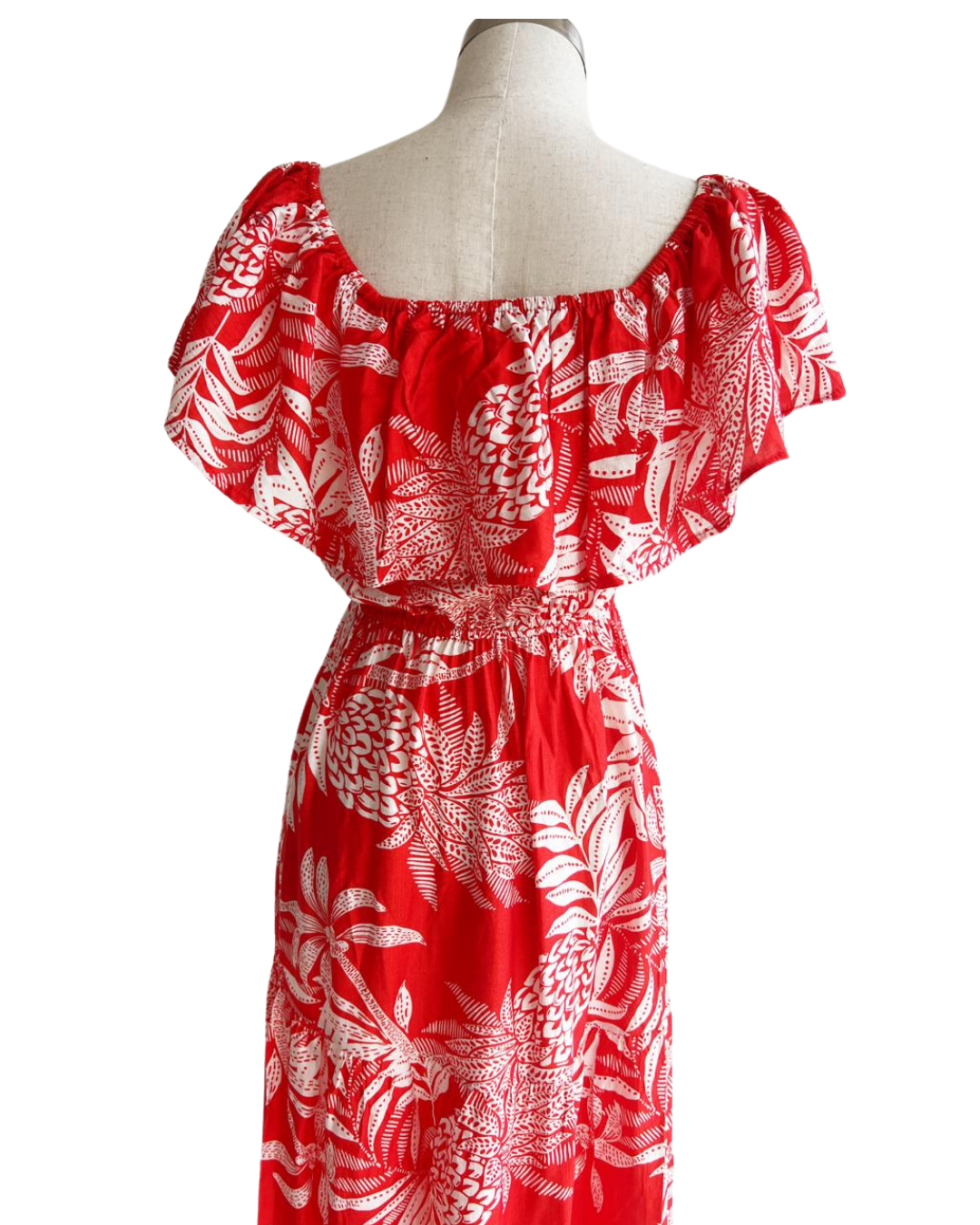 Vestido strapple largo estampado floral