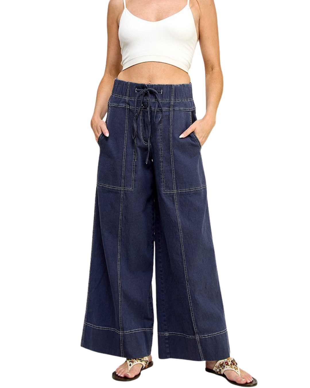 Jeans tipo jogger extra confort