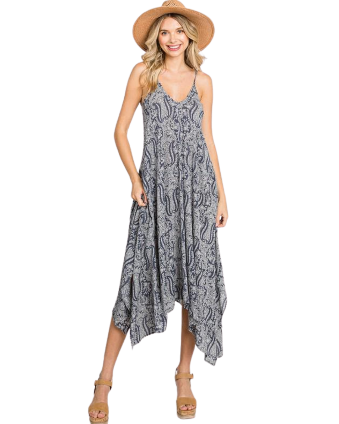 Vestido de picos maxi
