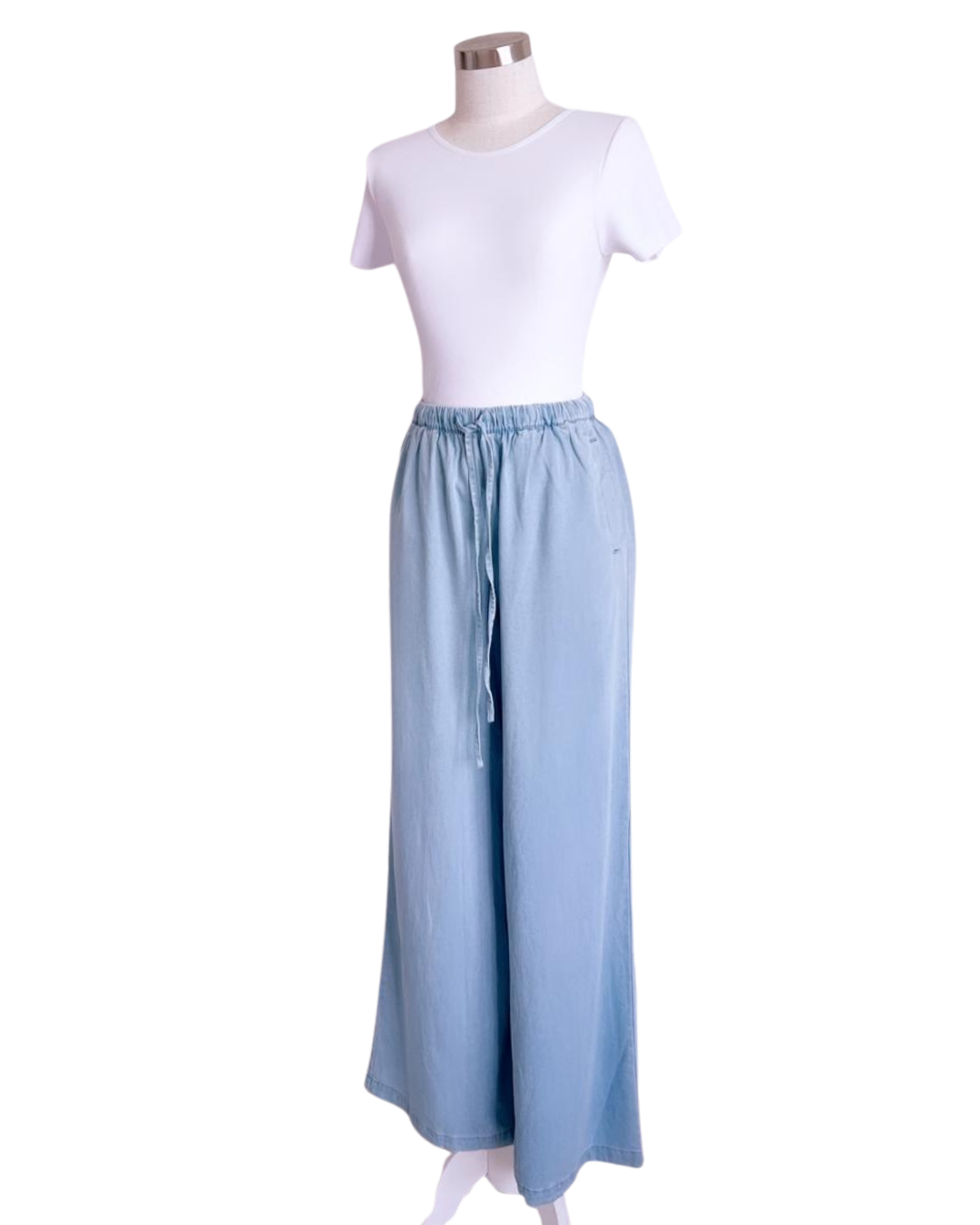 Jeans Tencel con cordón ajustable