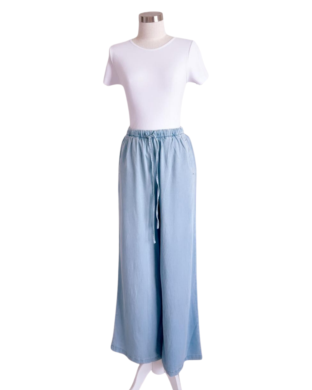 Jeans Tencel con cordón ajustable