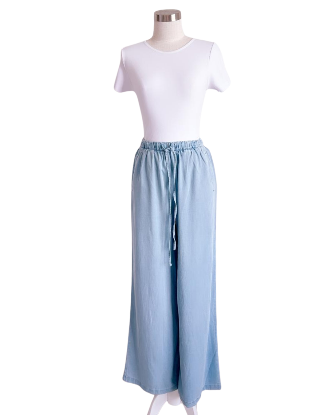 Jeans Tencel con cordón ajustable