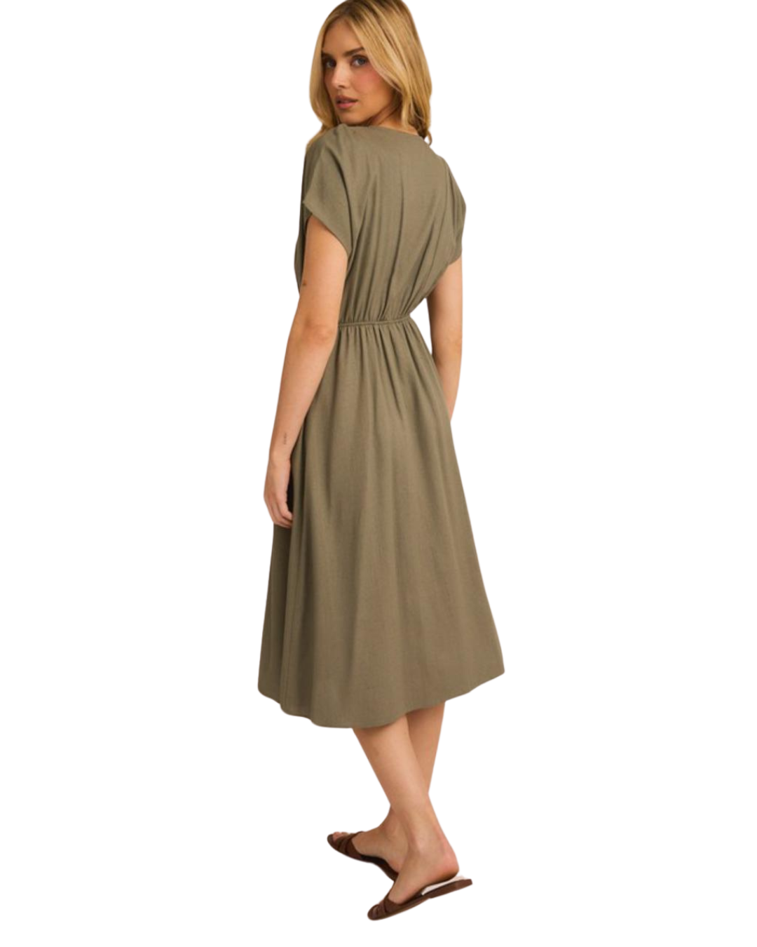 Vestido con botones frontal