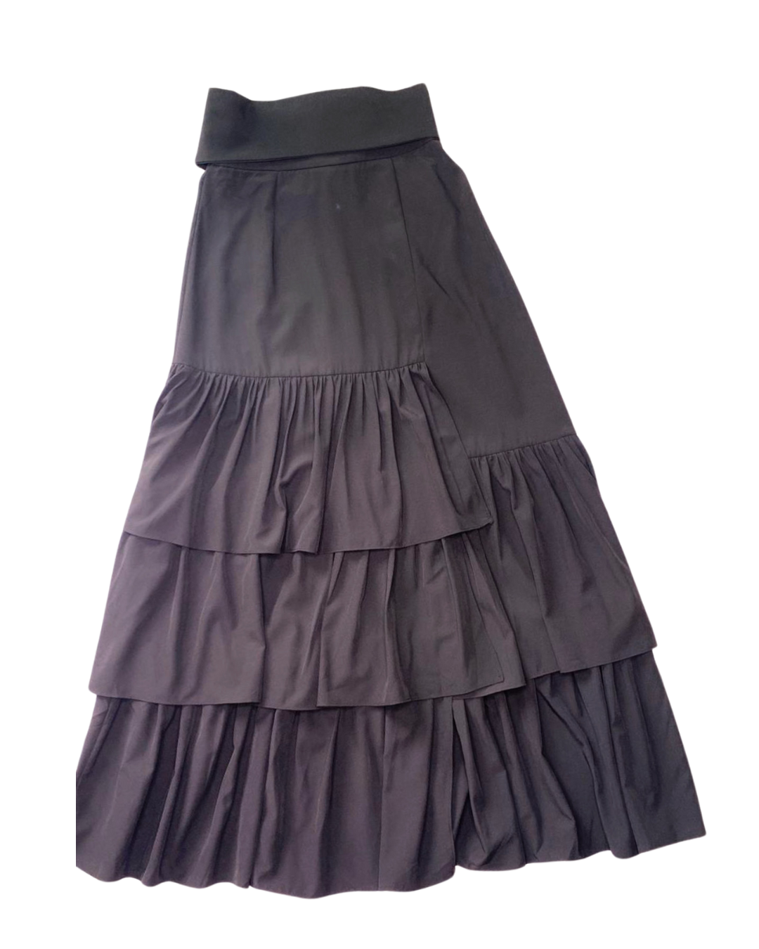 Falda Negra con volados