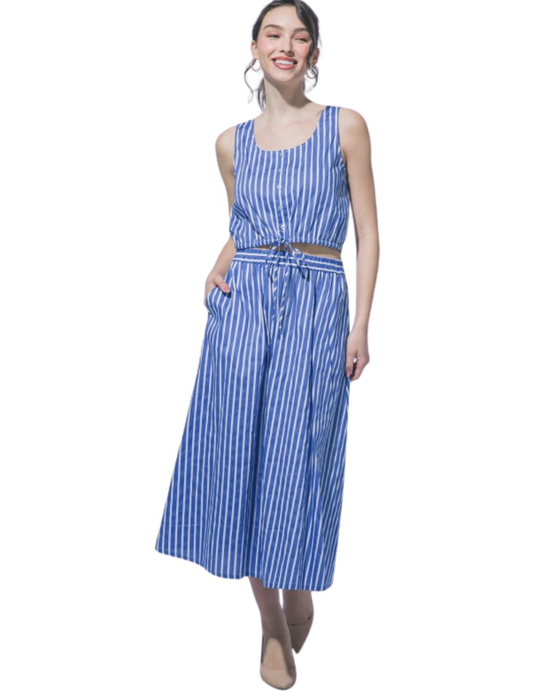 Set rayas blusa y falda