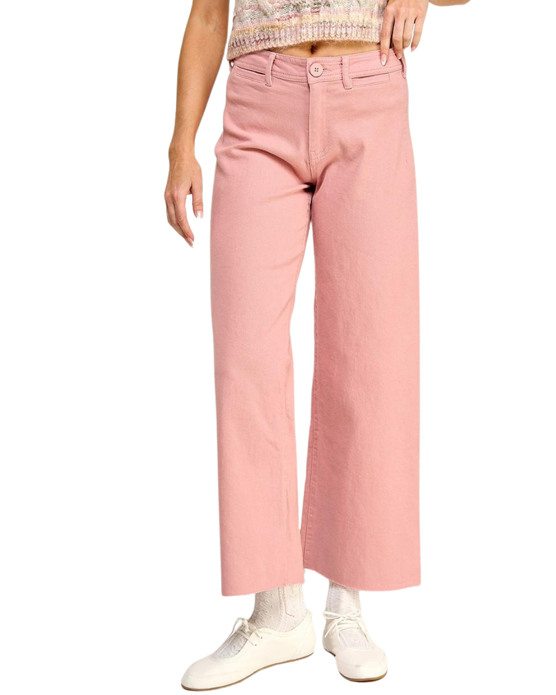 Pantalón denim rosa