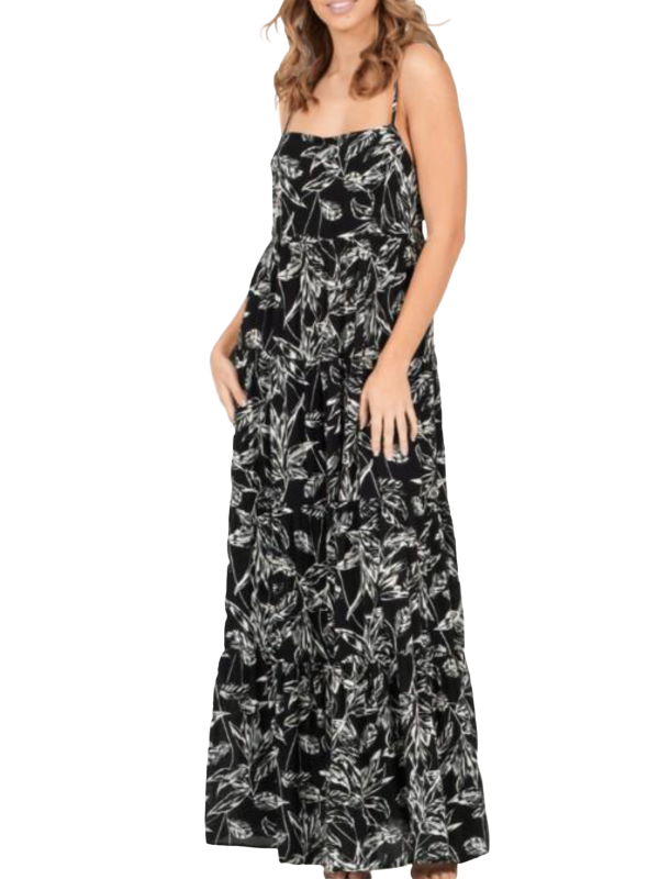 Vestido largo flores