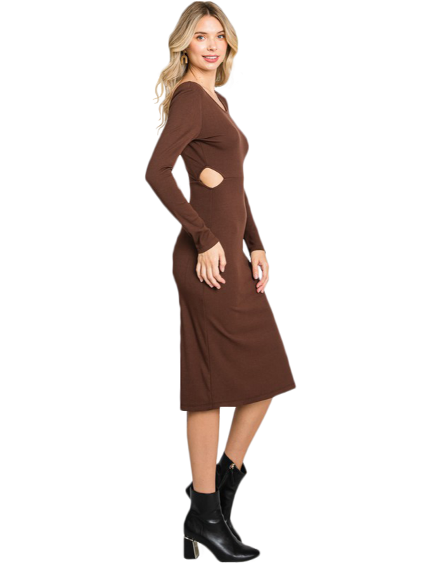 Vestido manga larga