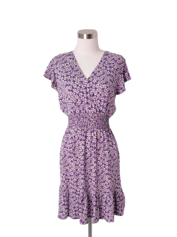 Vestido con mangas estampado floral