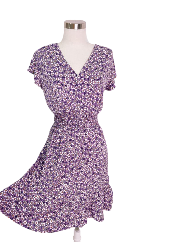 Vestido con mangas estampado floral