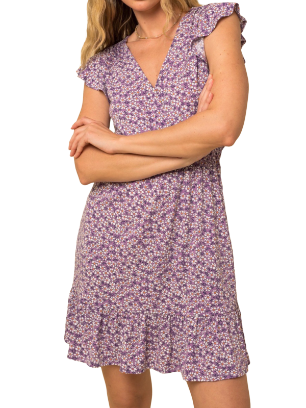 Vestido con mangas estampado floral