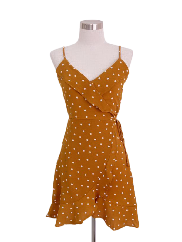 Vestido estampado lunares