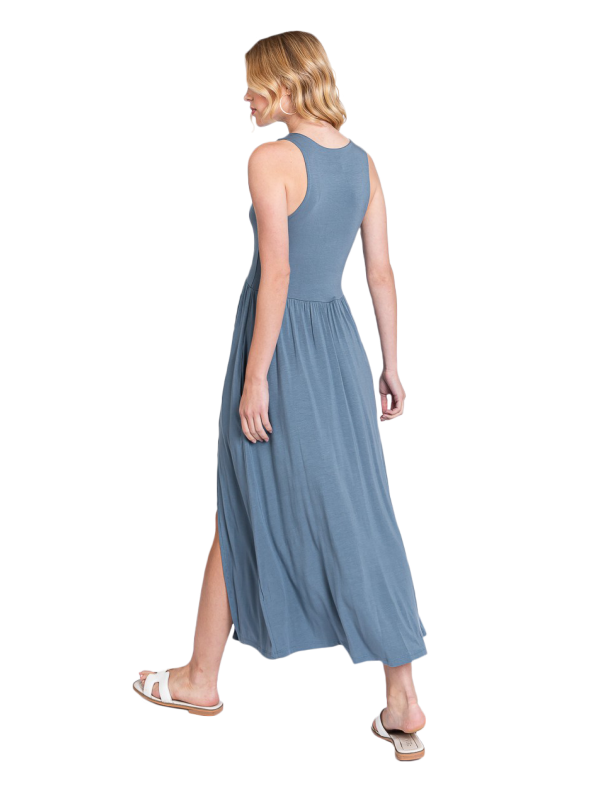 Maxi dress con abertura frontal