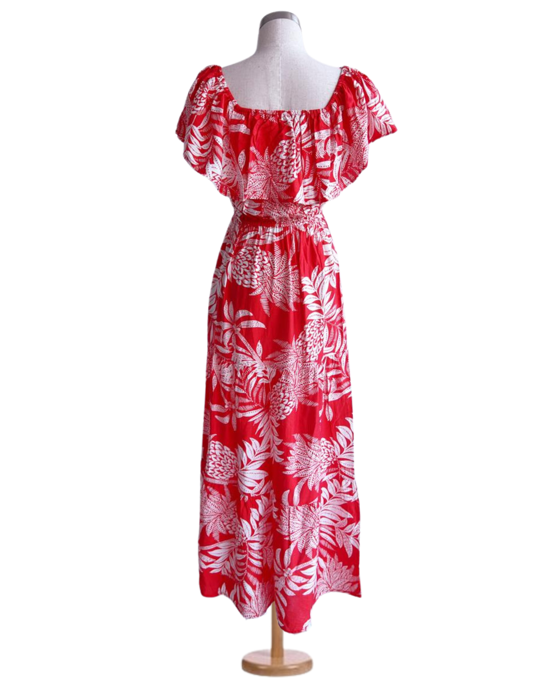 Vestido strapple largo estampado floral
