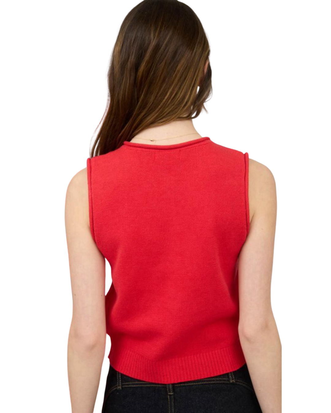 Blusa chaleco tejido sin mangas