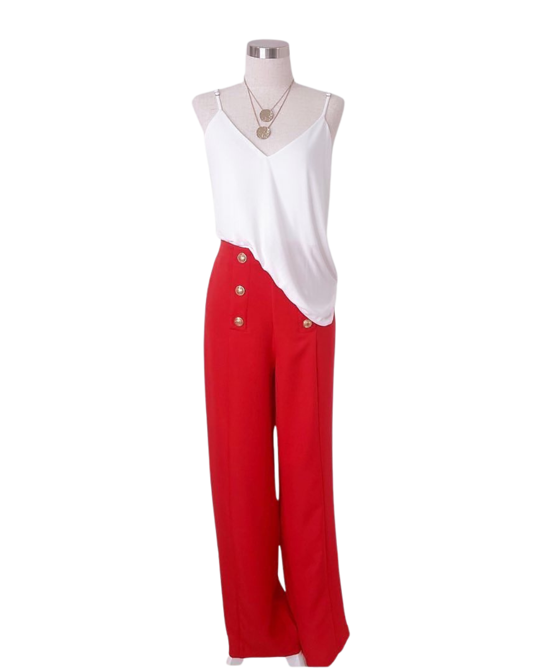 Blusa asedada con ajuste en tirante