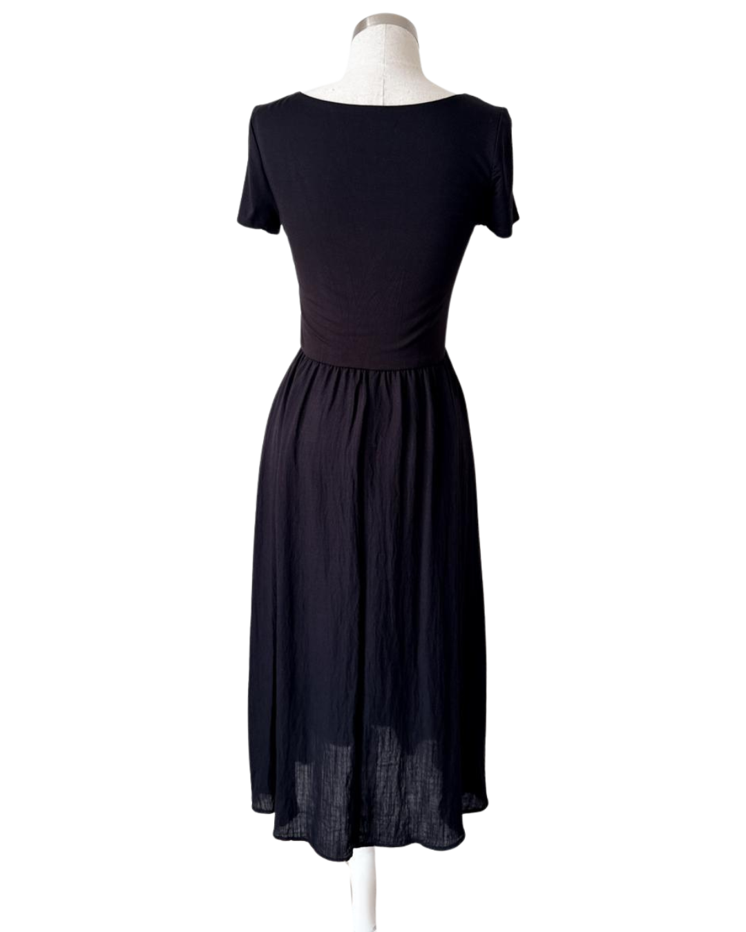 Vestido casual midi con bolsillos