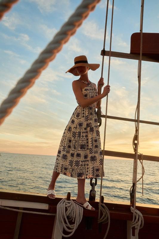 Vestido midi Santorini