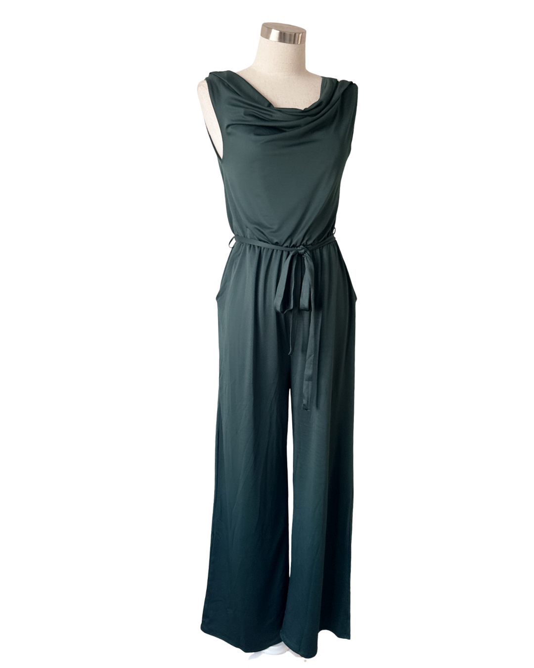 Enterizo licra fría con bolsillos