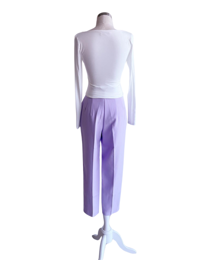 Pantalón tipo pinza de talle alto