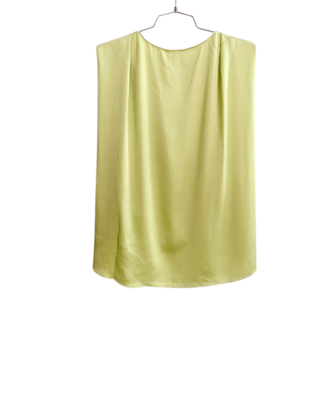 Blusa seda sin manga con caída ligera