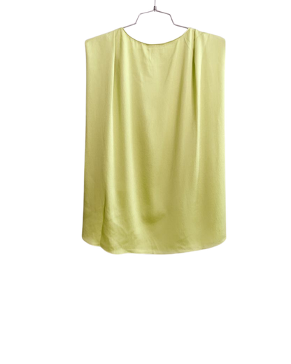 Blusa seda sin manga con caída ligera