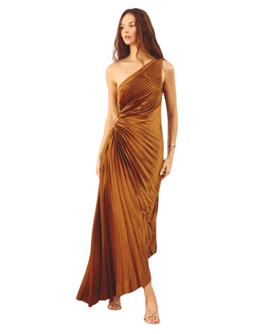 Vestido hombro descubierto de gala