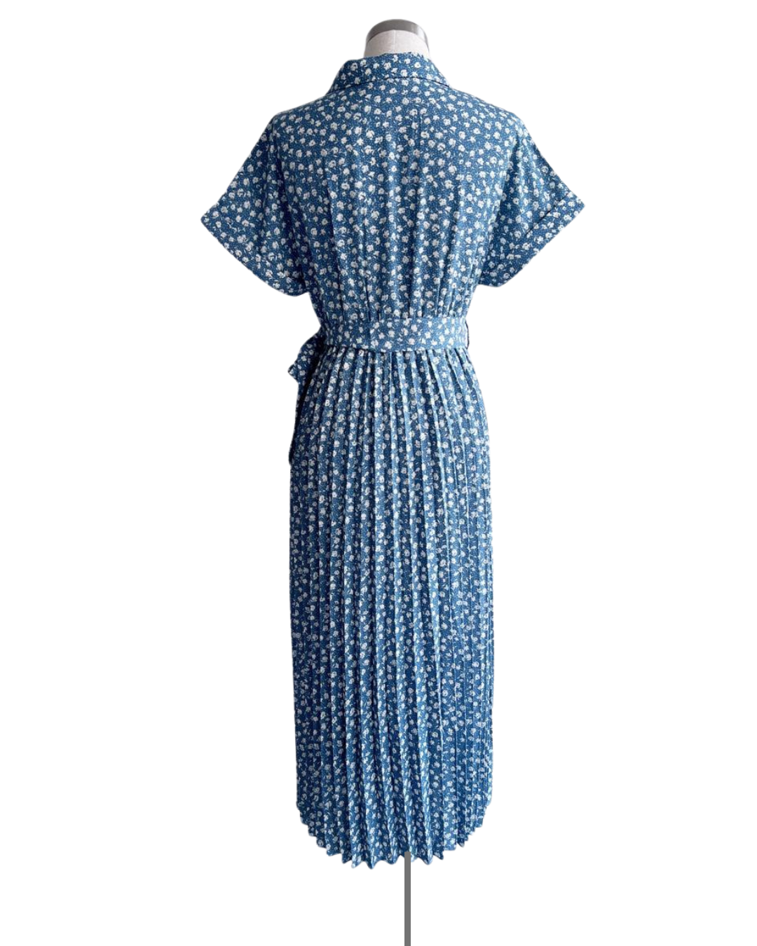 Vestido plisado estampado floral