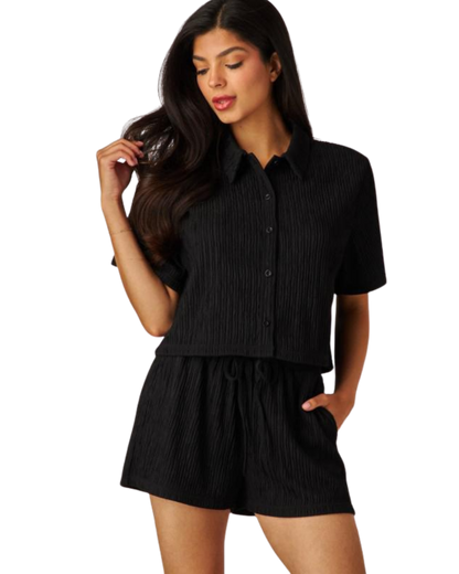Set casual  blusa short