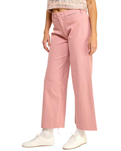 Pantalón denim rosa
