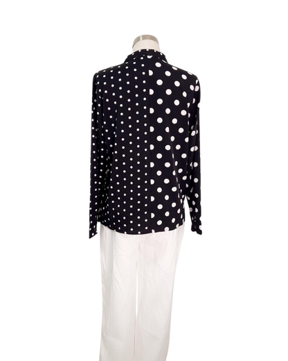 Blusa de lunares manga larga