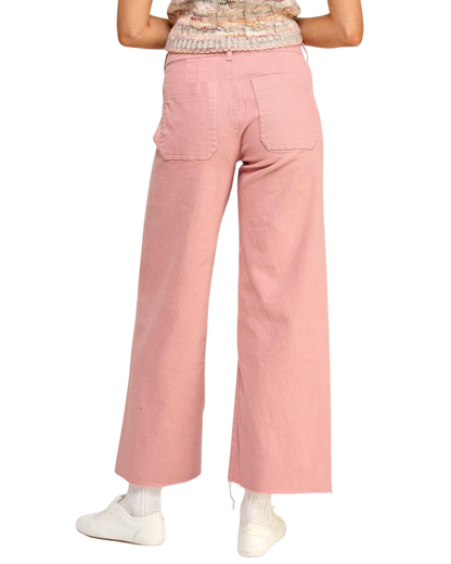 Pantalón denim rosa