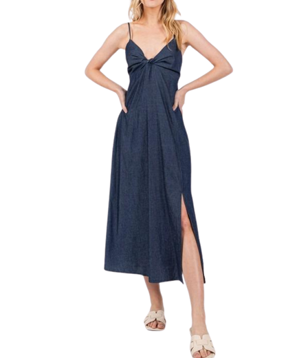 Vestido tipo denim tirantes
