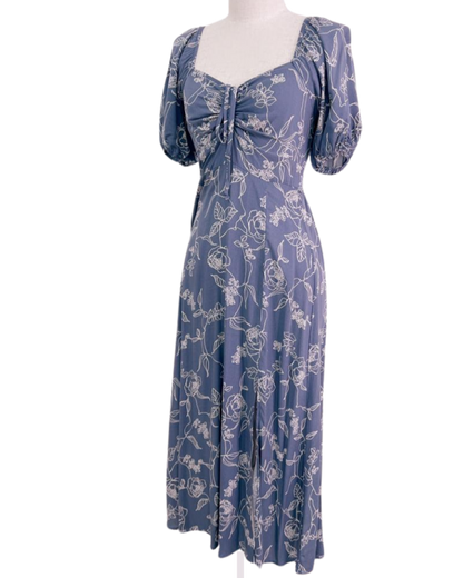 Vestido Floral con repujado