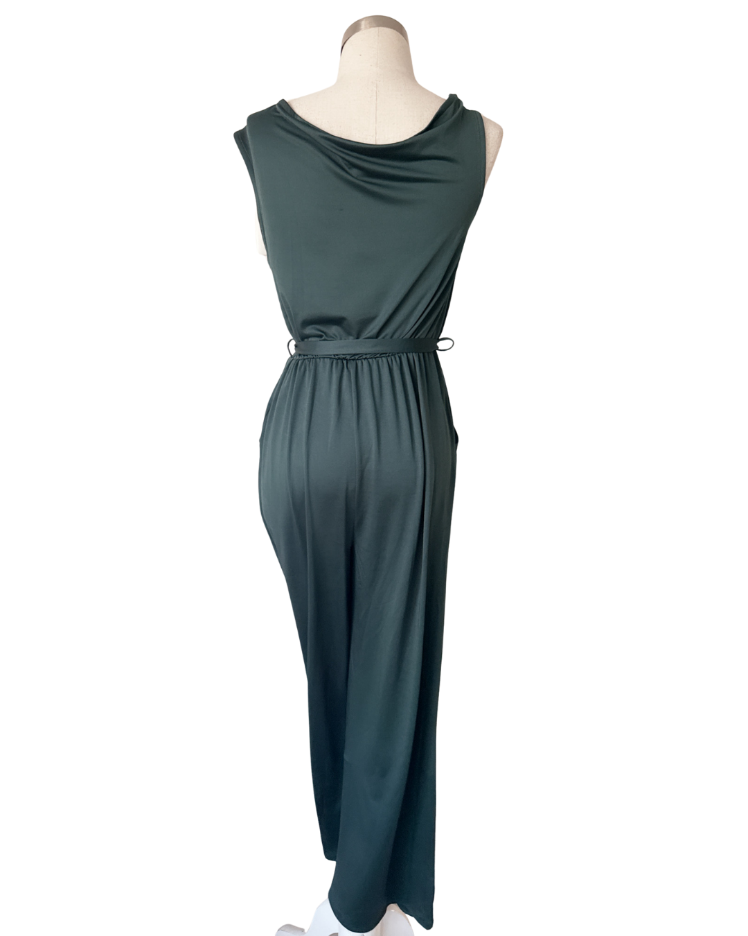 Enterizo licra fría con bolsillos