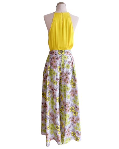 Pallazo Floral con bolsillos laterales