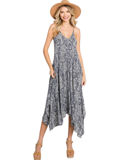 Vestido de picos maxi