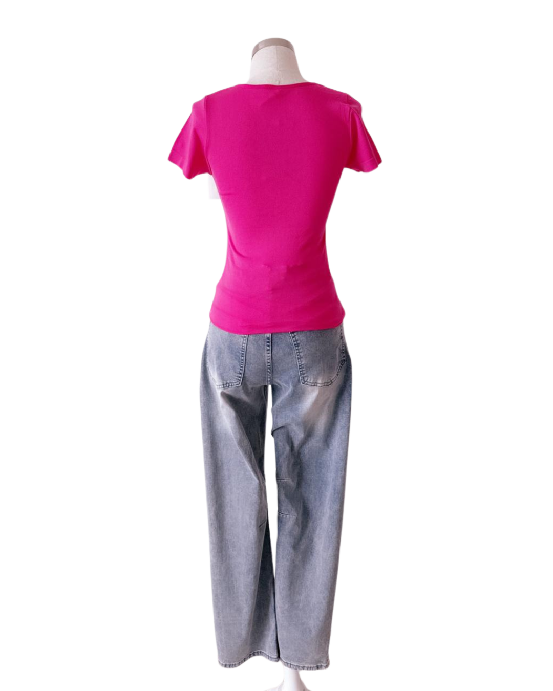 Blusa tipo licrita Fucsia