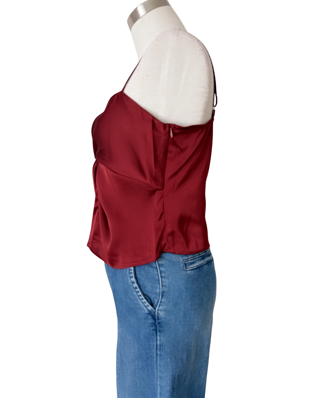 Blusa con nudo y escote corazón