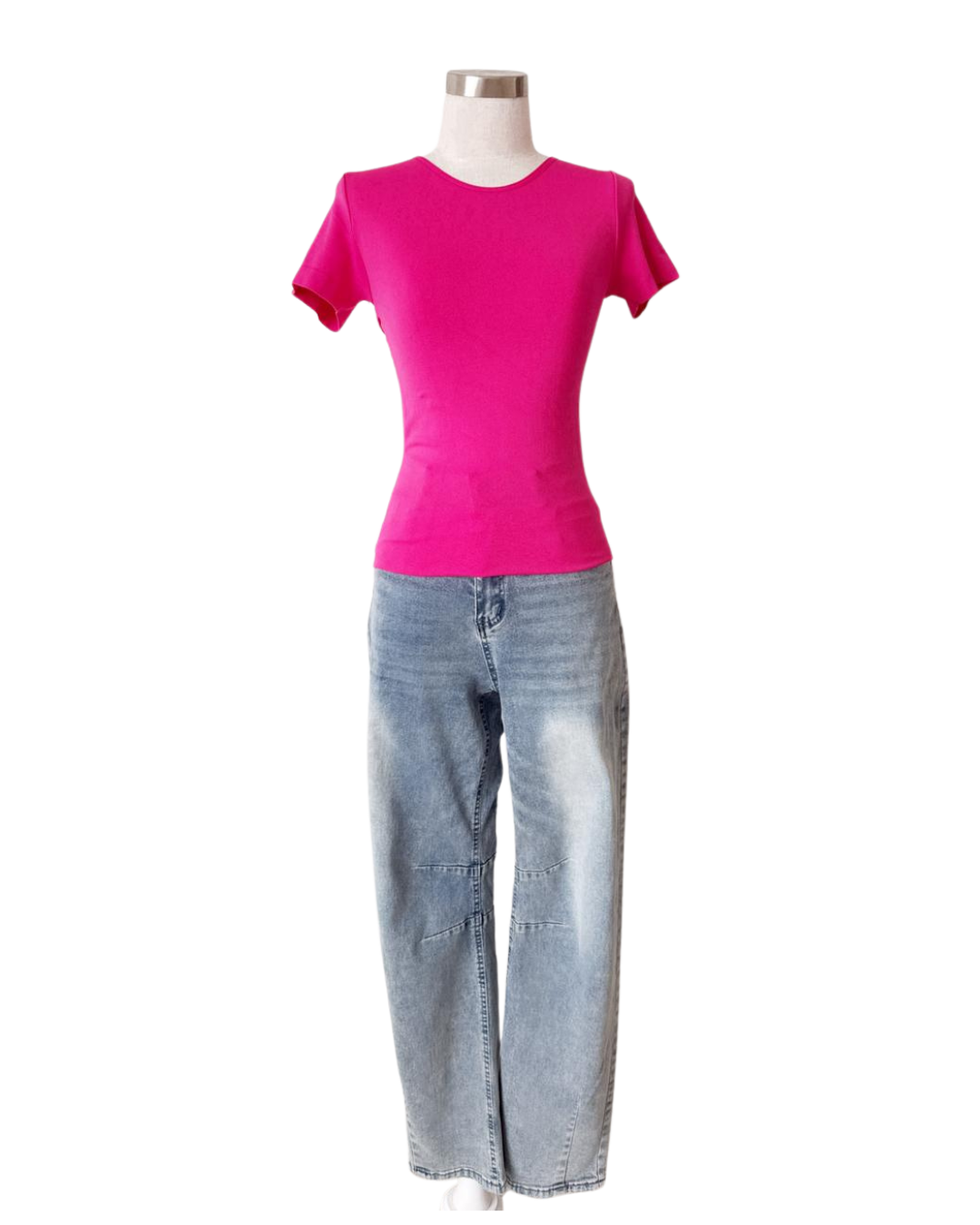 Blusa tipo licrita Fucsia