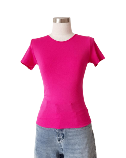 Blusa tipo licrita Fucsia